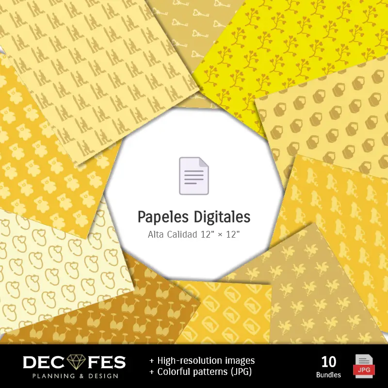 Fondos | 50 ans d'anniversaire du Scrapbook - Imprimable Designs for Manualities