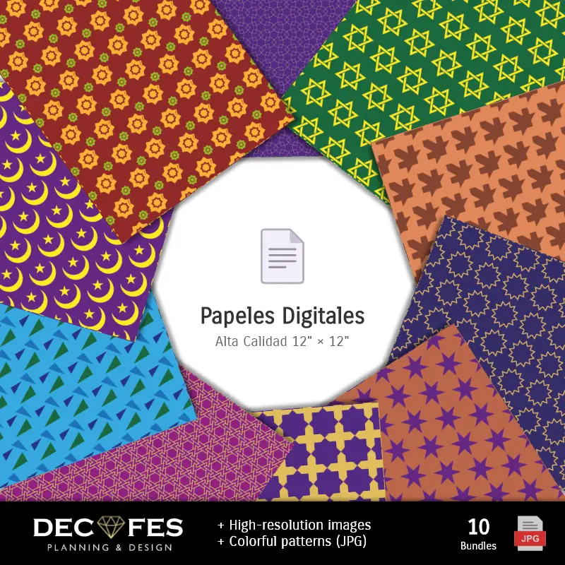 Collages | Aladdin and Jasmine Digital Paper - печатается для Scrapbook и DIY