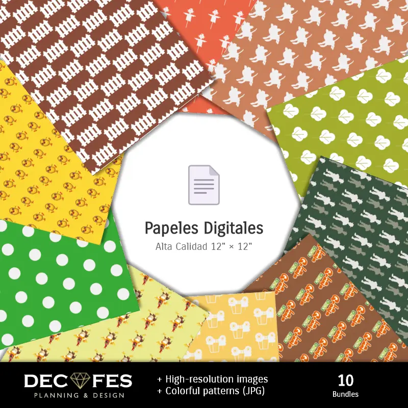 Collages | Album de scrapbooking de la ferme de Zenon - Modèles à imprimer pour les loisirs créatifs