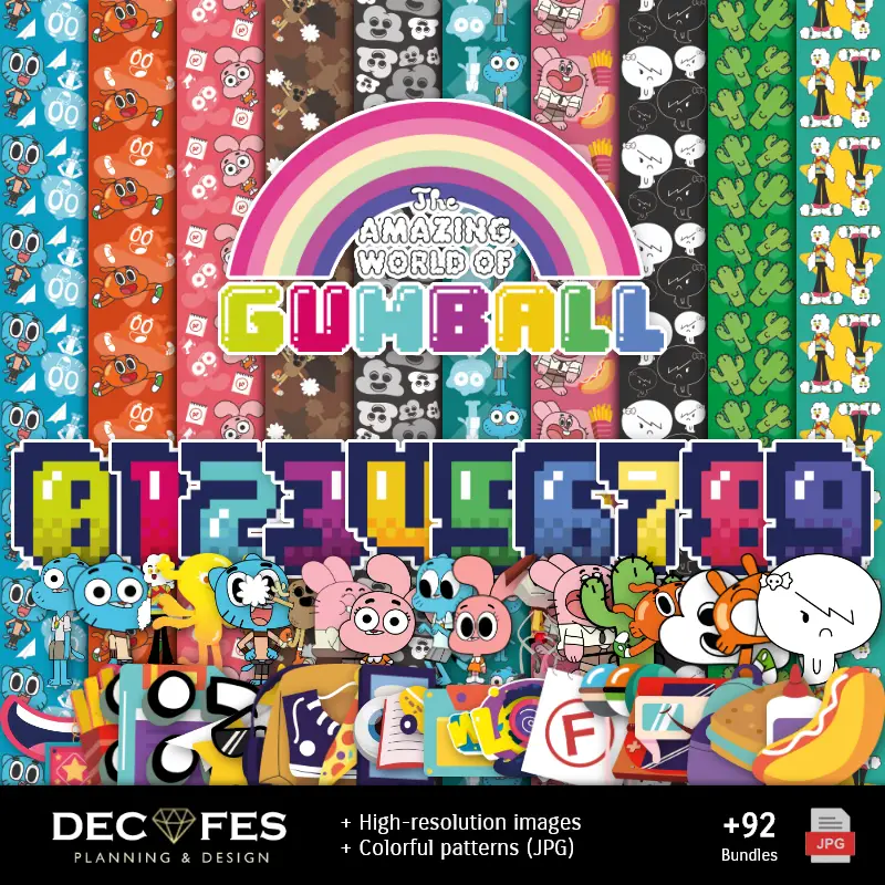 Album de scrapbooking Le Monde Incroyable de Gumball - Modèles à imprimer pour les loisirs créatifs