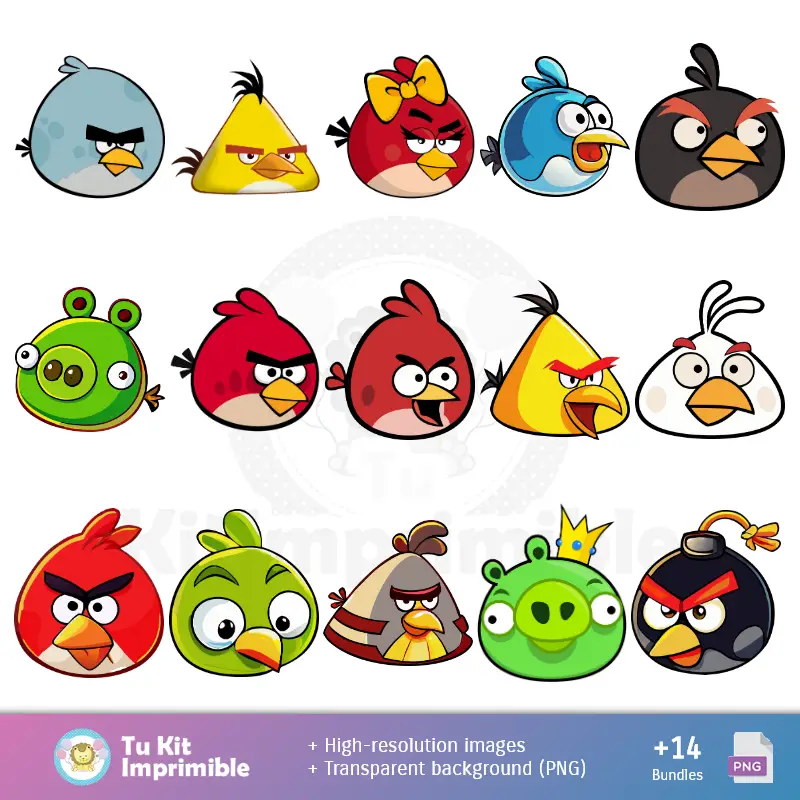 Personajes | Angry Birds - Scrapbook e kit di partito
