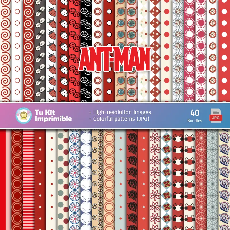 Set di carte digitali Ant-Man - Fondazioni e Scrapbooking