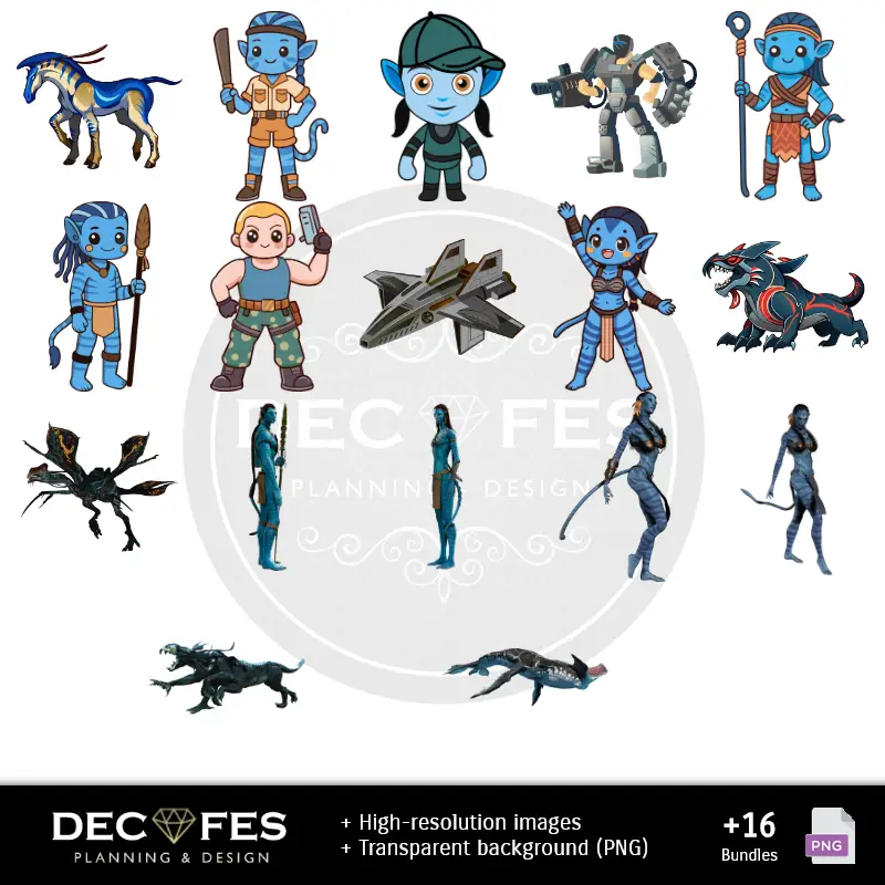 Personajes | Avatar Digital Paper - Imprimable pour Scrapbook et bricolage