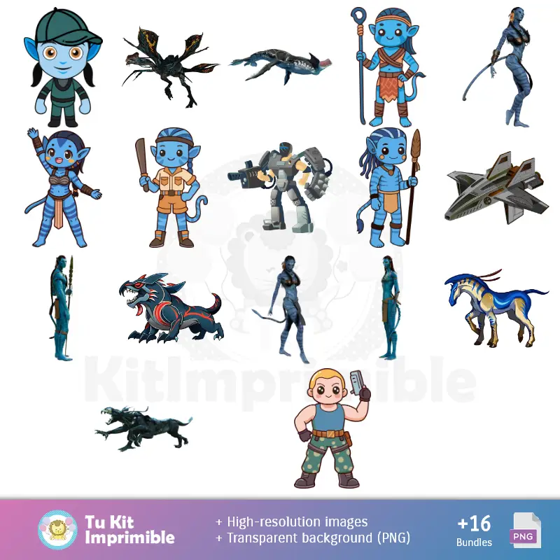 Personajes | Sfondi Avatar - Carte Decorative Digitali