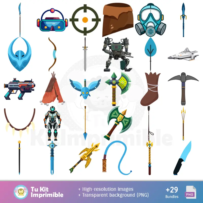 Accesorios | Modelli avatar e texture - Scrapbook e kit partito