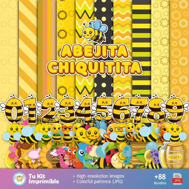 Background Bee - Digital Decor Papers