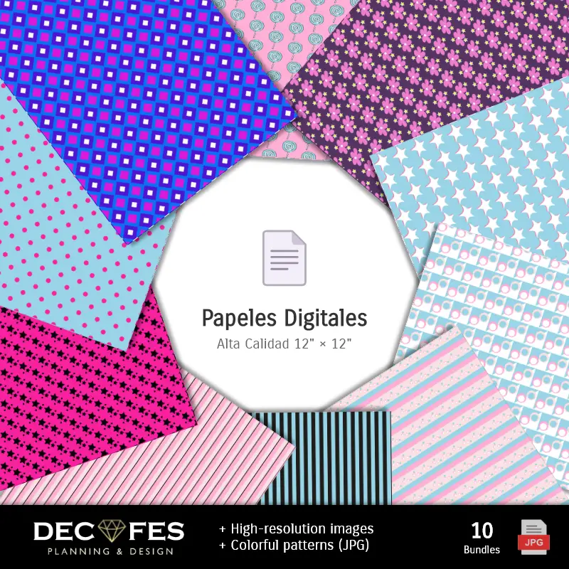 Collages | Papel Digital Barbie - Imprimíveis para Scrapbook e DIY