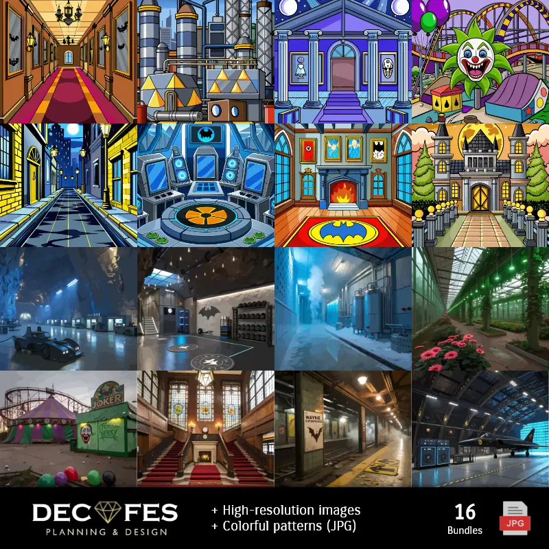 Fondos | Batman Digital Paper - Stampabile per Scrapbook e fai da te