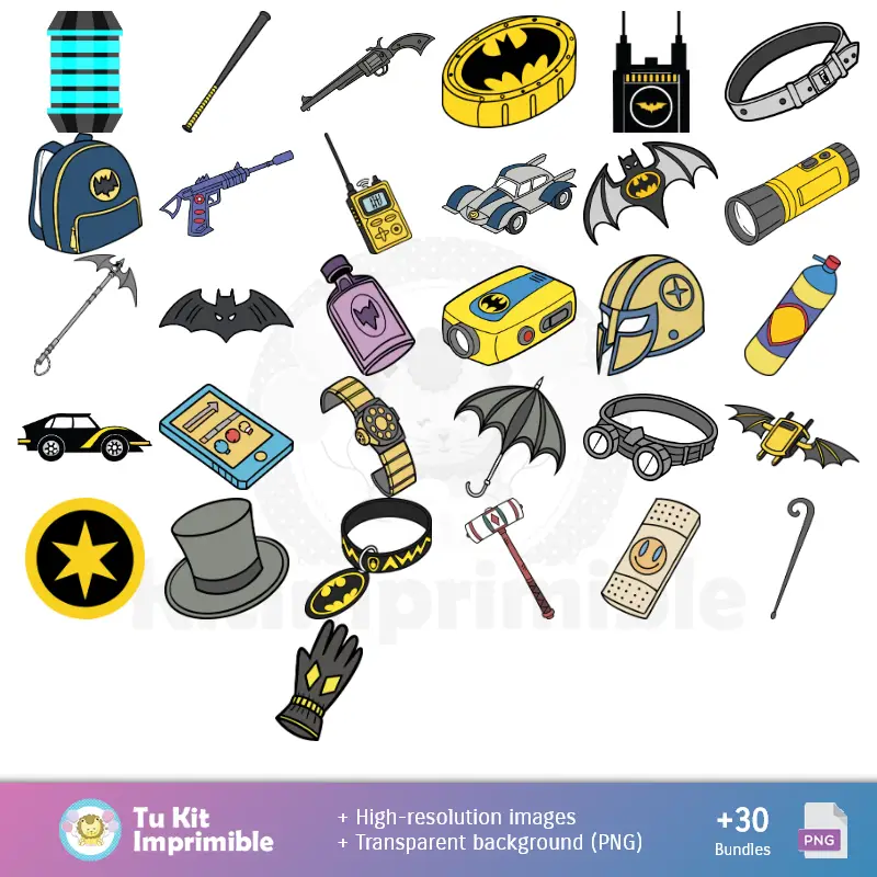Patrones | Modelli e texture di Batman - Scrapbook e Kit di partito