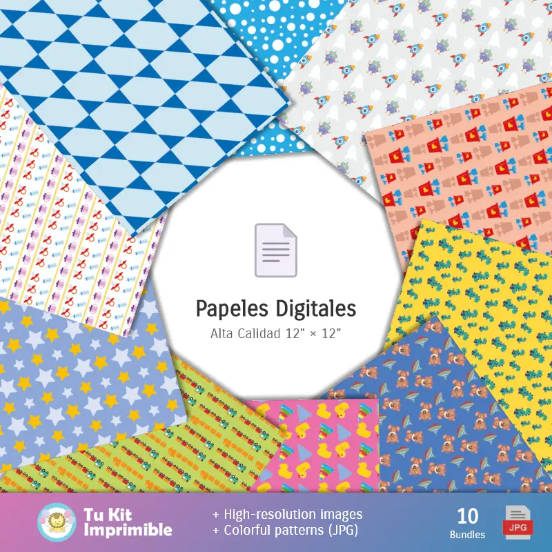 Collages | خلفيات بيبيفين - أوراق رقمية للزينة