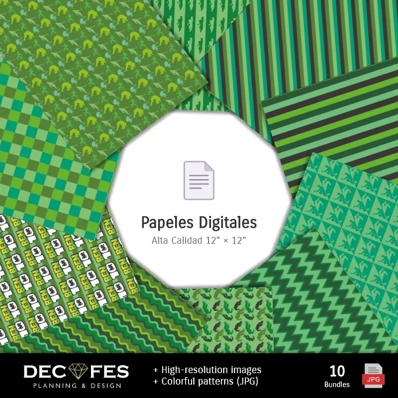 Fondos | Ben 10 Digital Paper - Stampabile per Scrapbook e fai da te