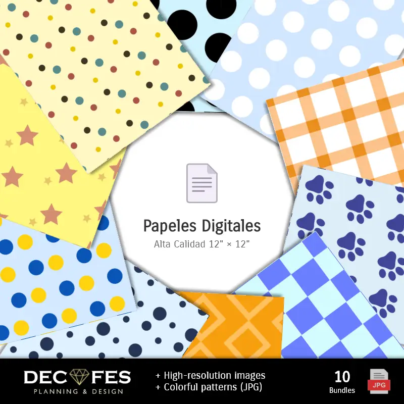 Collages | Bluey Digital Paper - для Scrapbook и DIY