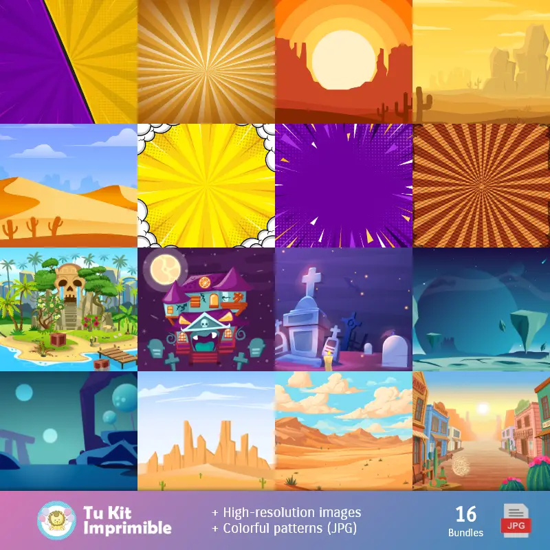 Números Temáticos | Brawl Stars - Digital Decor Papers