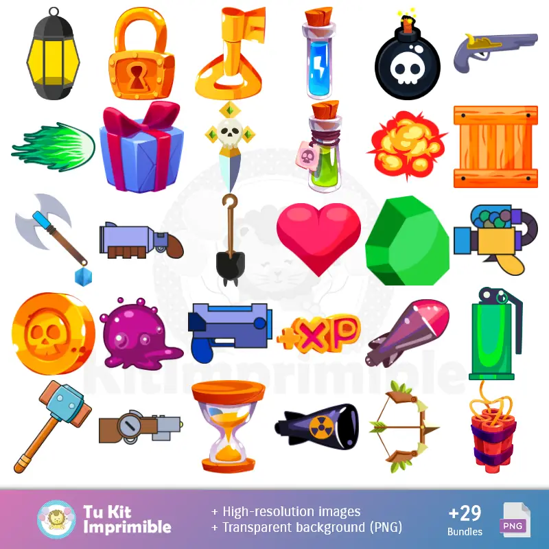 Padrões e Texturas Brawl Stars - Kits de Scrapbook e Festas