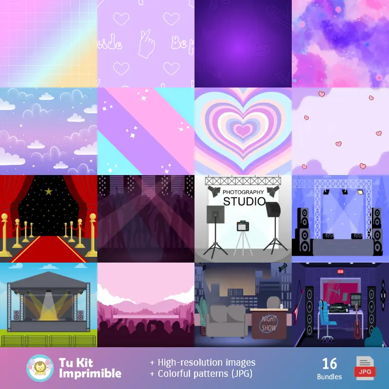 Fondos | BTS Backgrounds - Digital Papers for Decoration