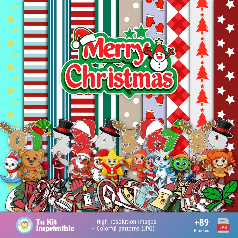 Fondos | Patrões e Texturas Feliz Natal - Kits de Scrapbook e Festas