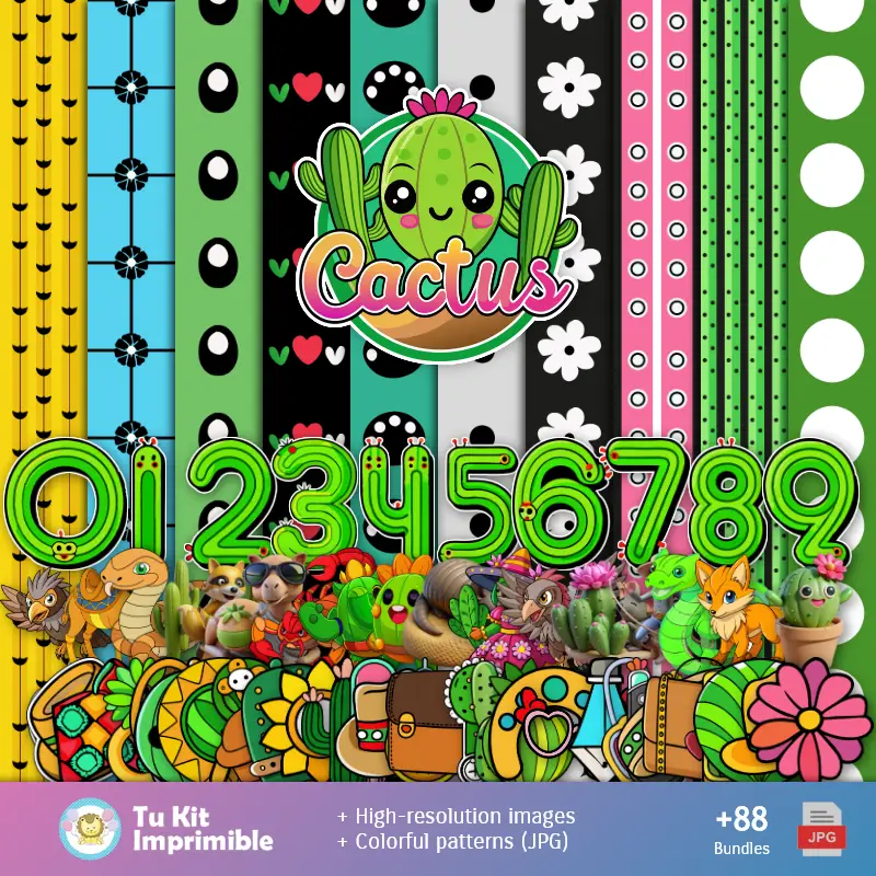 Collages | Cactus Fund - デジタルデコレーションペーパー