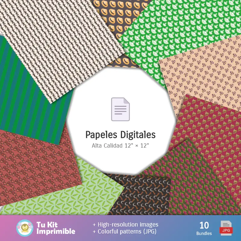 Personajes | Fundo Dia do Campesino - Papel Digital para Decoração