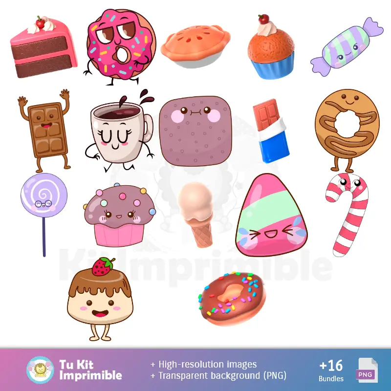 Personajes | Padrões e Texturas Candyland - Kits de Scrapbook e Festas