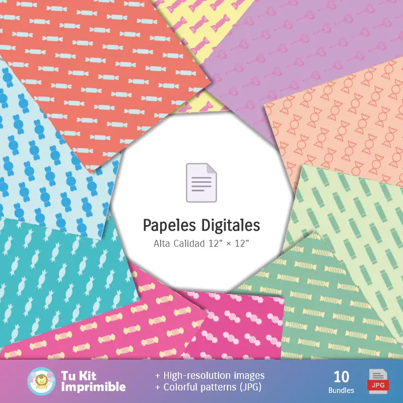 Personajes | Candyland Modelli e texture - Scrapbook e kit partito