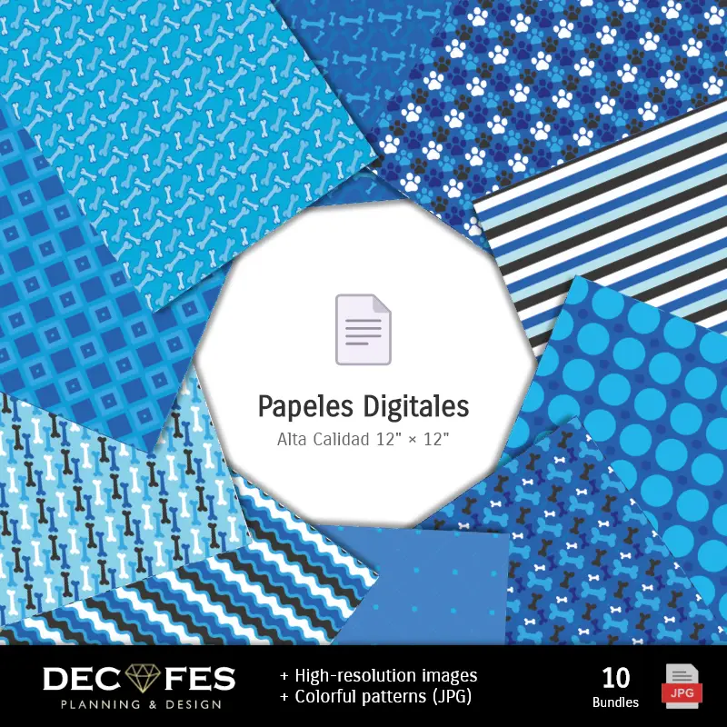 Collages | Papel Digital Paw Patrol Patrulla Canina - Imprimíveis para Scrapbook e DIY