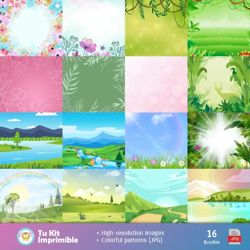 Fondos | Fundos Adão e Eva - Papel Digital para Decoração