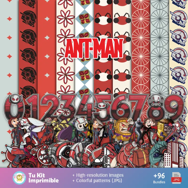 Fondos | Fundos Ant-Man - Papel Digital para Decoração