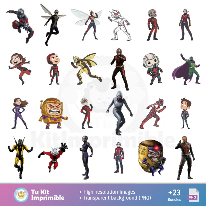 Personajes | Fundos Ant-Man - Papel Digital para Decoração