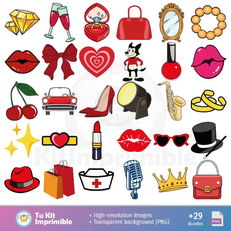 Accesorios | Fundos Betty Boop - Papel Digital para Decoração