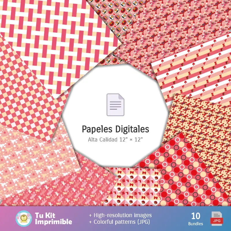 Personajes | Fundos Elmo - Papeles Digitales para Decoração