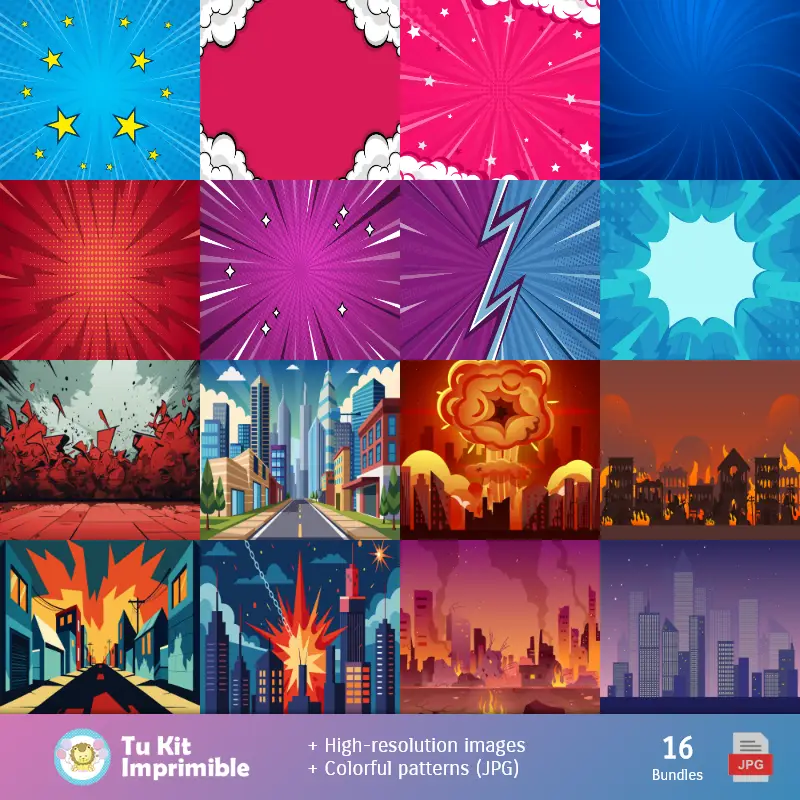 Fondos | Fundos A Mulher Maravilha - Papel Digital para Decoração