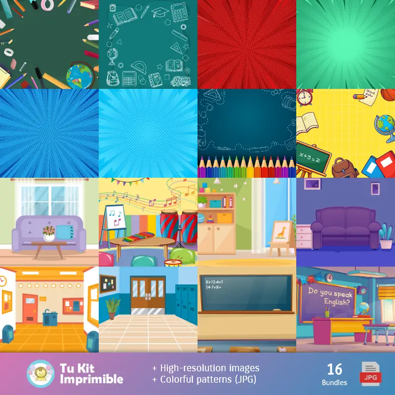 Fondos | Fundo Dia da Criança - Papel Digital para Decoração