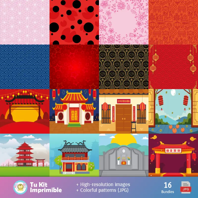 Fondos | Fundos Pucca - Papel Digital para Decoração