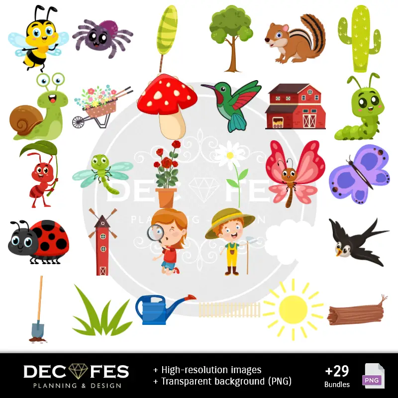 Accesorios | Papel Digital Primavera - Imprimíveis para Scrapbook e DIY