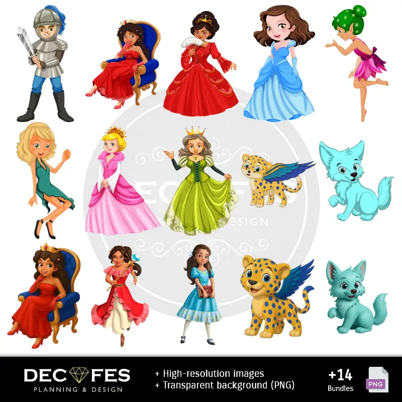 Personajes | Papel Digital Elena de Avalor - Imprimíveis para Scrapbook e DIY
