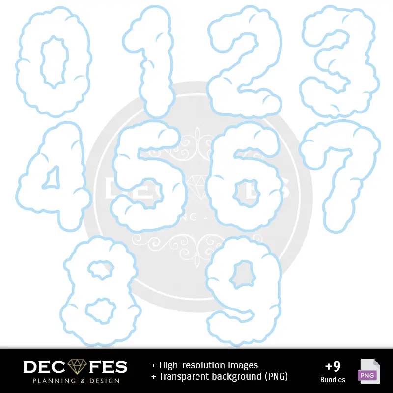 Números Temáticos | Papel Digital Os Ositos Queridos - Imprimíveis para Scrapbook e DIY