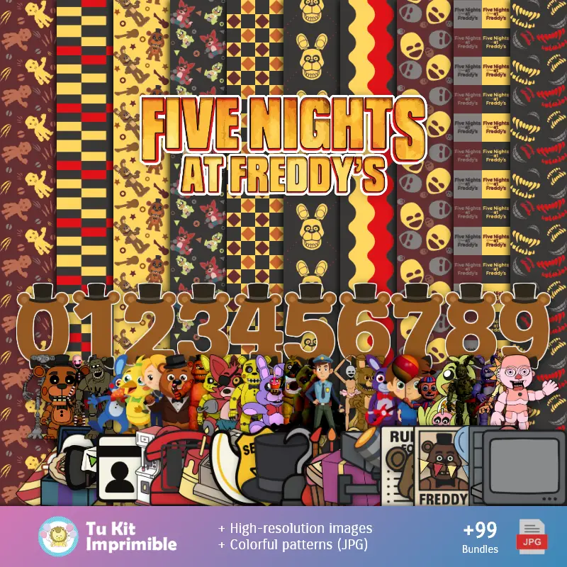 Fondos | Cinq nuits chez Freddy - Digital Decor Papers