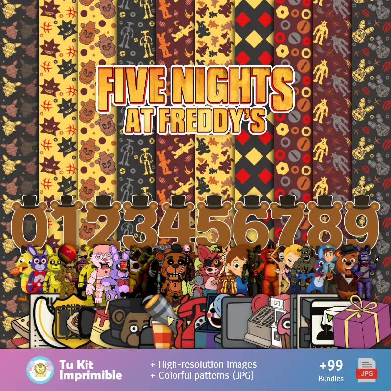 Cinq nuits chez Freddy - Scrapbook et kits de fête