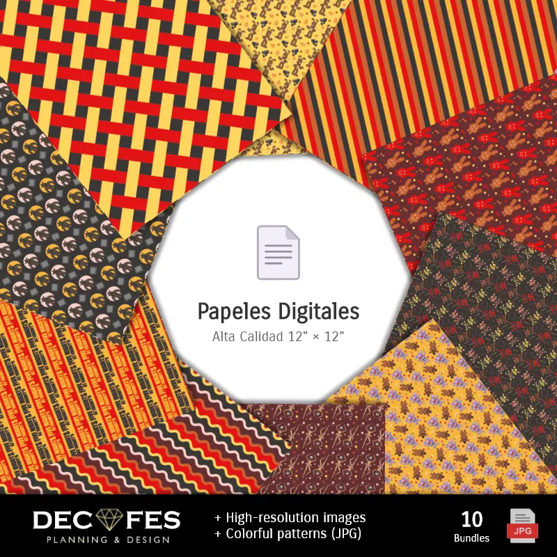 Collages | Cinq nuits numériques chez Freddy - Imprimable pour Scrapbook et bricolage