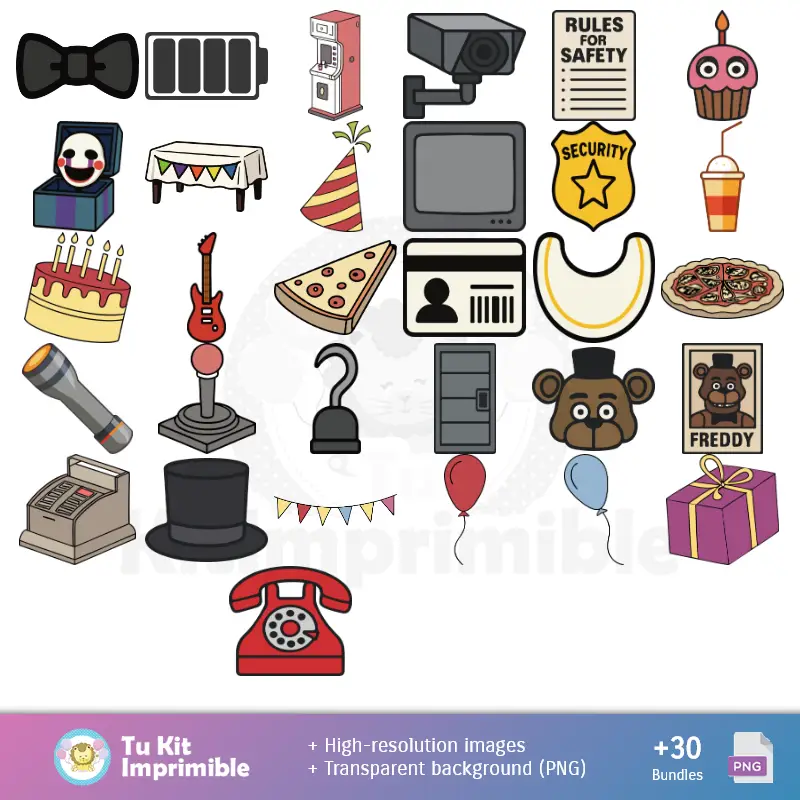 Fondos | Padrões e Texturas Five Nights at Freddy's - Kits de Scrapbook e Festas