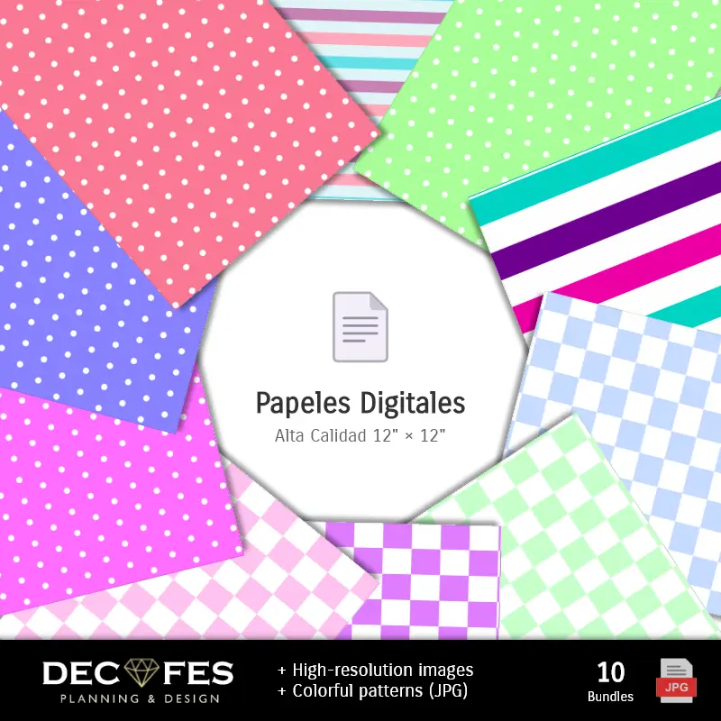 Collages | Papel Digital Conejo de Páscoa - Imprimíveis para Scrapbook e DIY