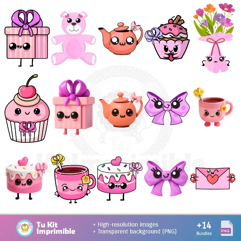 Personajes | Coquette Patterns and Textures - Scrapbook Kits and Party