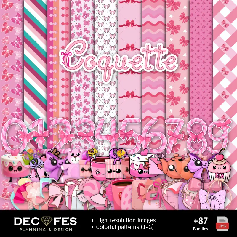 Fondos | Coquette Scrapbook - Dessins imprimables pour manuels