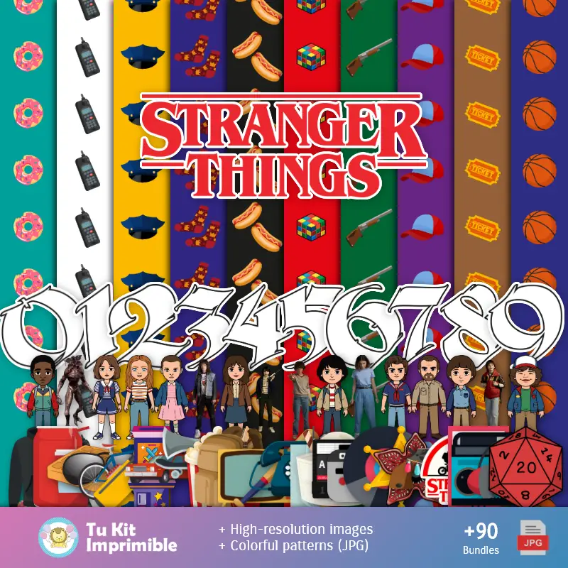 Fundos Stranger Things - Papel Digital para Decoração