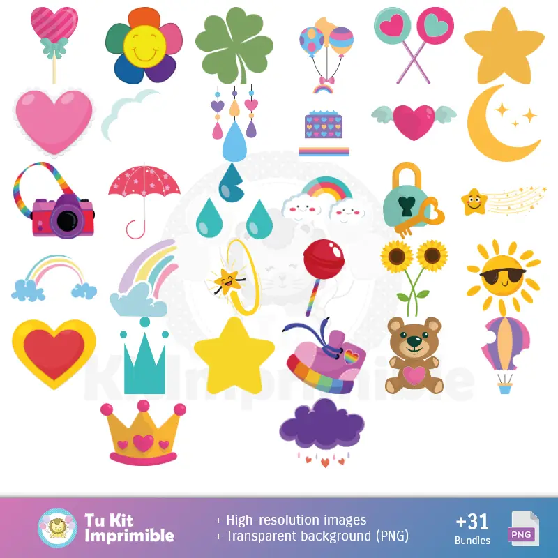 Accesorios | Padrões e Texturas Os Ositos Queridos - Kits de Scrapbook e Festas