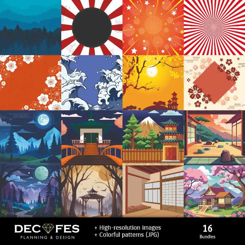 Fondos | 鬼灭之刃数码纸 - 可用于剪贴簿和DIY的打印素材