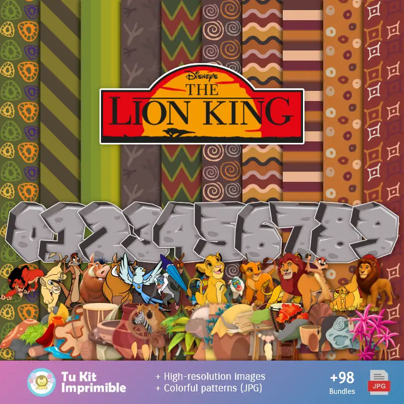 Il Re Leone - Decorazioni Digitali