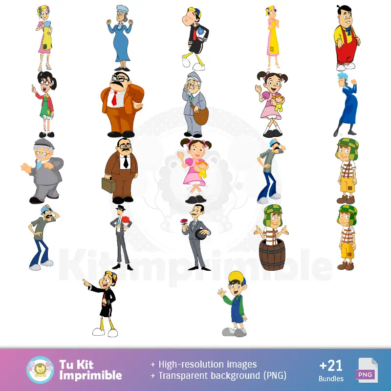 Personajes | La chiave degli 8 - Scrapbook e Kit di partito