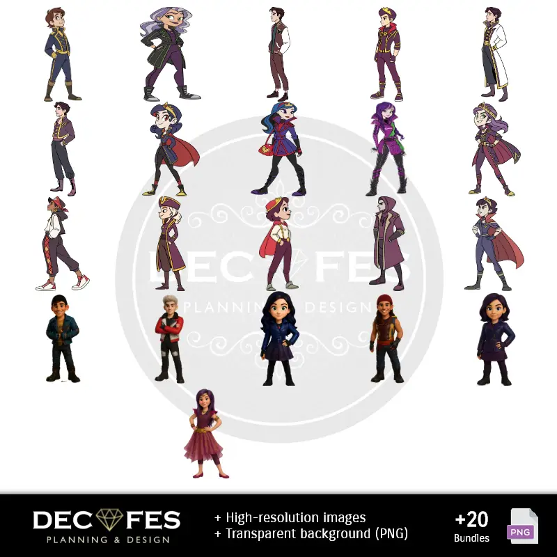 Accesorios | Descendient Digital Paper - Printable for Scrapbook and DIY