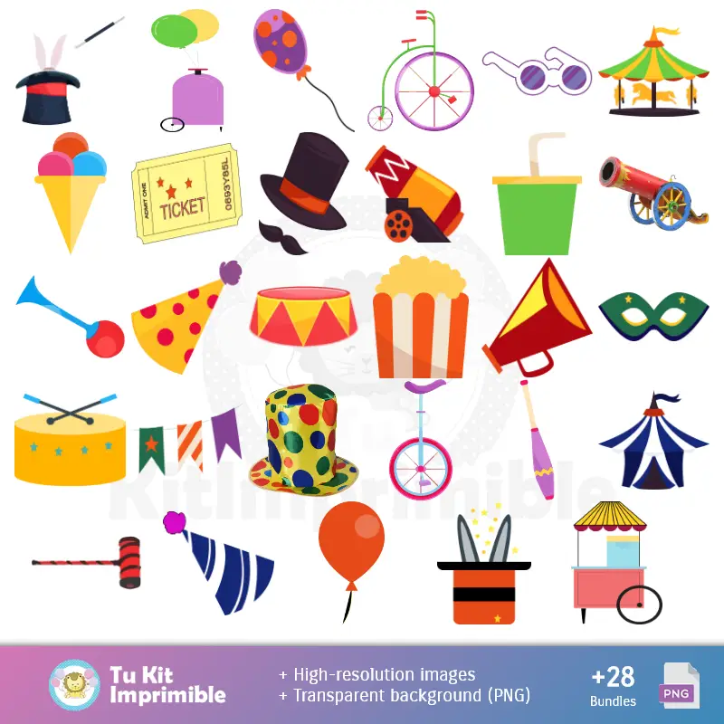 Accesorios | Dessins et textures Dumbo - Scrapbook et kits de soirée